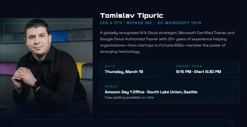 ACAP Seattle presents: The Brave New World of Agentic AI with Tomislav Tipuric